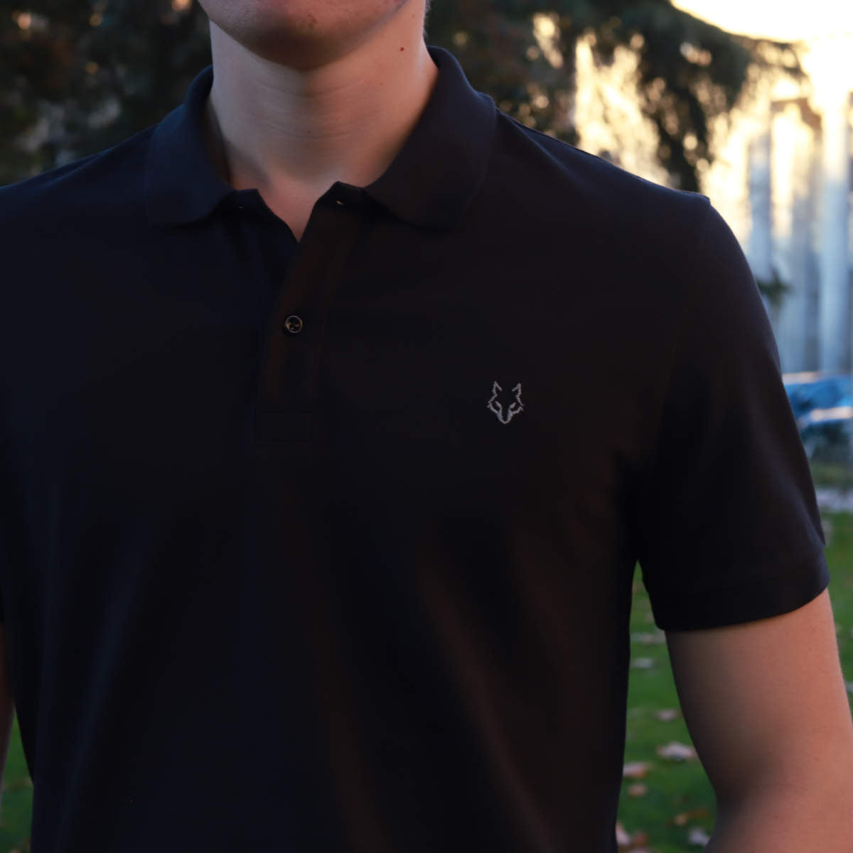 Polo Marino Lobo Bordado