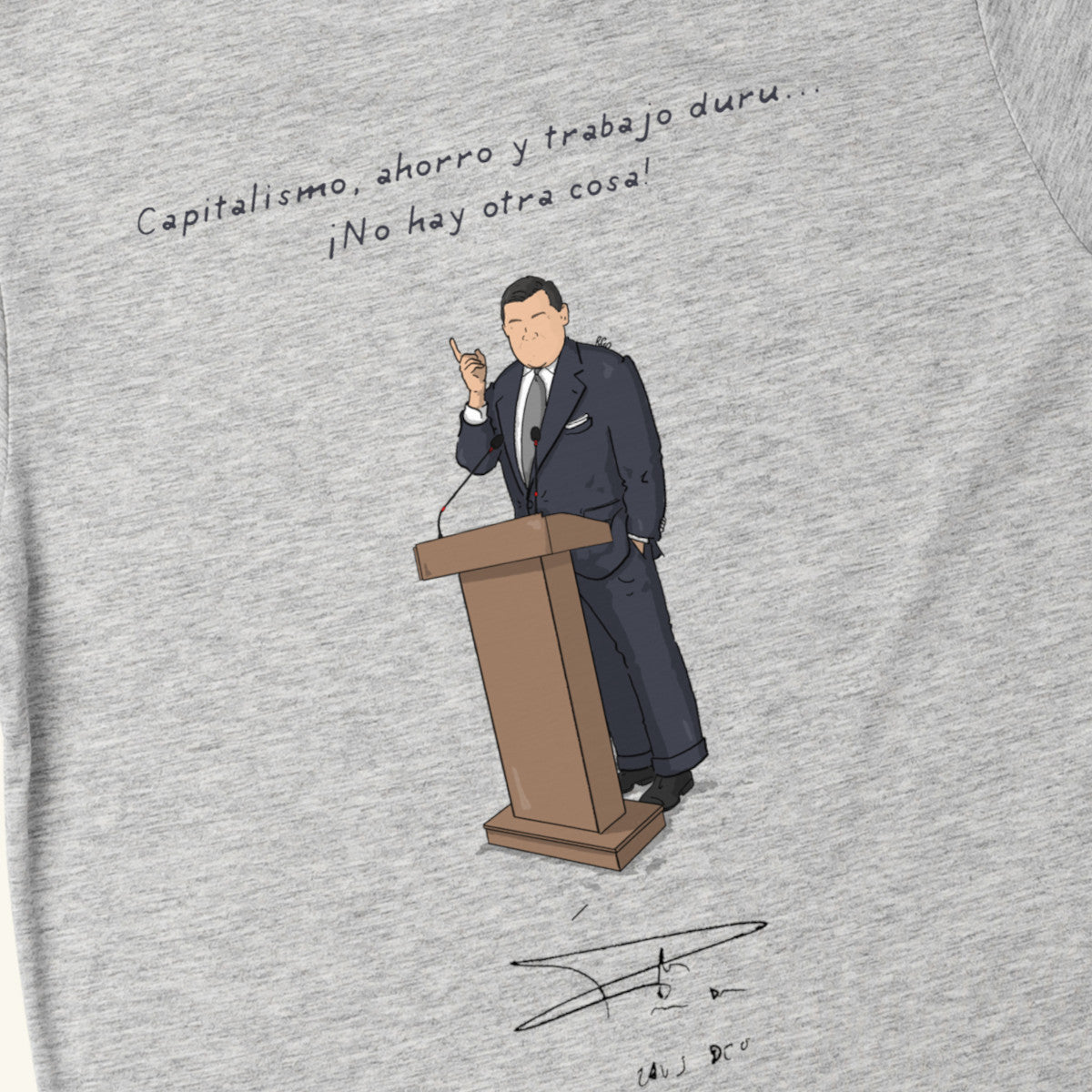 Camiseta Anxo Bastos gris