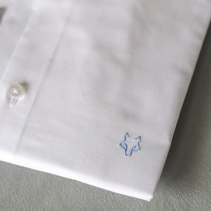 Camisa Blanca Lobo Bordado